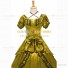 Reenactment Victorian Scarlett O'Hara Rococo Yellow Ball Gown Dress