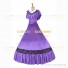 Civil War Victorian Rococo Lolita Armelloses Kleid Evening Gown Light Purple Dress