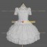 Classic Lolita Dress Criss-cross Tiered Masquerade Clothing White