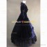 Renaissance Queen Elizabeth Theater Reenactment Royal Clothing Dark Blue