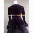 Civil War Victorian Velvet Gown Period Theatrical Formal Dress Purple