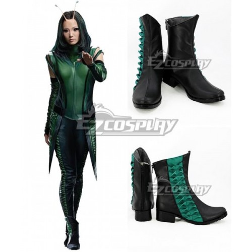 Marvel Guardians Of The Galaxy Vol. 2 Mantis Black Green Cosplay Shoes