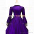 Victorian Punk Lolita Pagoda Sleeves Ball Gown Purple Dress