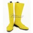 Uchuu Sentai Kyuranger Kajiki Yellow Spada Yellow Shoes Cosplay Boots