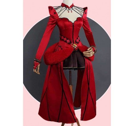 Fate Grand Order Rin Tosaka Red Cosplay Costume