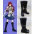 Fairy Tail S-Class Mage Erza Scarlet Black Shoes Cosplay Boots