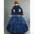 Victorian Style Reenactment Theatrical Premium Quality Costume Fancy Dress Royal Blue