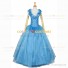 Cinderella Cosplay Costume Ella Princess Dress Blue Dress