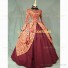 Jacquard Victorian Style Formal Ball Gown Royal Queen Renaissance Dress