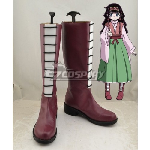 Hunter X Hunter Alluka Zoldyck Red Shoes Cosplay Boots