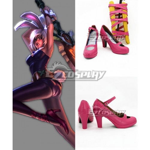 League of Legends LOL Bunny Riven Sexy Battle Bunny Red Cosplay Shoes