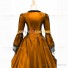 Victorian Punk Lolita Pagoda Sleeves Ball Gown Golden Dress