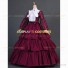 Civil War Striped Tiered Party Gown Period Lolita Fancy Dress Antique Gown Cherry Pink