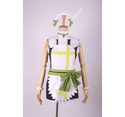 LoveLive School Idol Project Hoshizora Rin Green Maid Costume