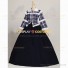 Civil War Style Reenactment Theater Clothing Tartan Ball Gown Lolita Dress Costume Blue