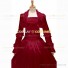 Gothic Lolita Victorian Rococo Stage Long Luxury Red Dress Ball Gown