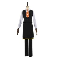 Demon Slayer: Kimetsu No Yaiba Zenitsu Agatsuma Cafe Cosplay Costume