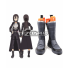 Sword Art Online II SAO Sodo Ato Onrain Gun Gale Online GGO Kirigaya Kazuto Kirito Black Shoes Cosplay Boots - A Edition