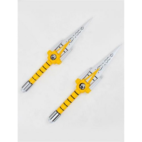 21" Power Rangers Yellow Ranger Daggers Cosplay Prop 1067