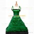 Reenactment Gothic Lolita Civil War Victorian Ball Gown Green Dress