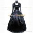 Victorian Style Brocaded Party Ball Gown Fancy Dress Black