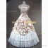 Southern Belle Alice in Wonderland Fancy Fairytale Dress Champagne