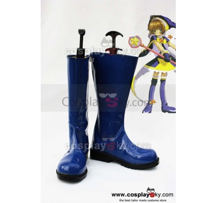 Card Captor Sakura Cosplay Shoes Boots Blue