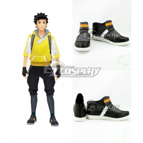 Pokémon GO Pokemon Pocket Monster Trainer Male Black Cosplay Shoes