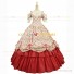 Alice in Wonderland Country Lolita Floral Dress Ball Gown Red Cheery