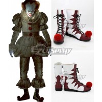 It 2017 Movie Pennywise Halloween Red Shoes Cosplay Boots