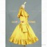 Gothic Victorian Style Cape Reenactment Steampunk Dress Yellow