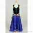 Queen Anna Costume from Frozen Cosplay Princess Dress for Girls