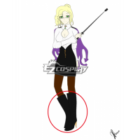 RWBY Beacon Academy staff Glynda Goodwitch High Heel boots Cosplay Shoes