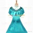 Civil War Victorian Rococo Lolita Armelloses Kleid Evening Gown Green Dress