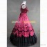 Civil War Gothic Old West Saloon Ball Gown Dress Costume Red