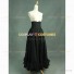 Edwardian Victorian Punk Maid Prairie Pioneer Floor Length Skirt Black