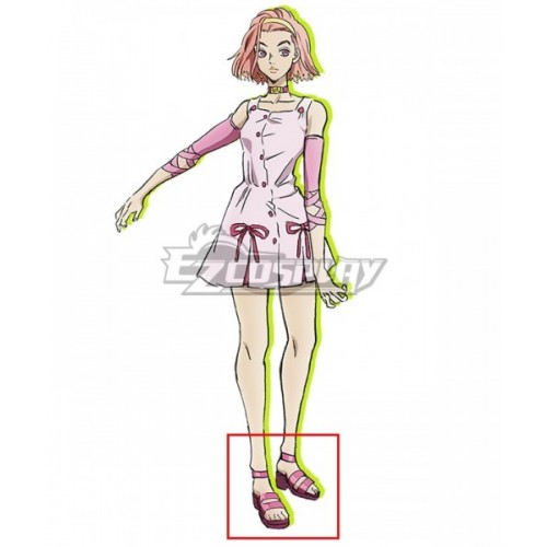 JoJo's Bizarre Adventure Diamond is Unbreakable Reimi Sugimoto Pink Cosplay Shoes