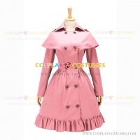 Classic Victorian Gothic Cape Coat Reenactment Pink Dress