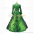 Gothic Victorian Marie Antoinette Theater Layered Evening Gown Green Dress