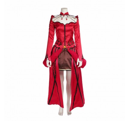 Fate Grand Order Rin Tosaka Red Cosplay Costume Version 2