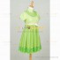 Frozen Cosplay Princess Anna Costume Green Princess Dress for Children