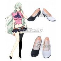 The Seven Deadly Sins Elizabeth Liones Black White Cosplay Shoes