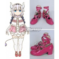 Miss Kobayashi's Dragon Maid Kanna Kamui Pink Cosplay Shoes - A Edition