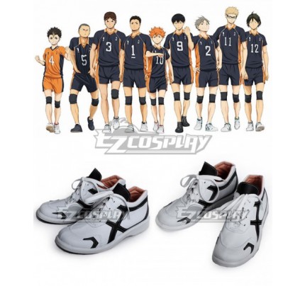 Haikyu!! Karasuno High School's Volleyball Club White Cosplay Shoes