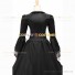 Victorian Punk Lolita Pagoda Sleeves Ball Gown Black Dress