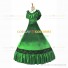 Civil War Victorian Rococo Lolita Armelloses Kleid Evening Gown Green Dress