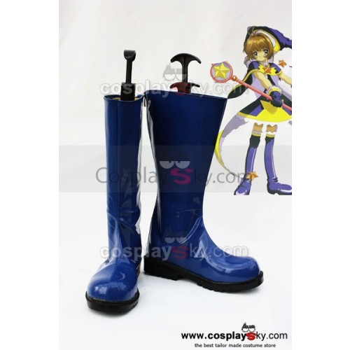 Card Captor Sakura Cosplay Shoes Boots Blue
