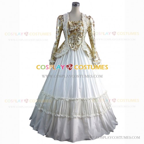 Faire Queen Elizabeth Jacquard Theater Reenactment Costume Gown