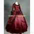 Victorian Style Marie Antoinette Brocaded Dress Gothic Clothing Wine