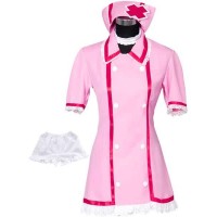 Vocaloid Miku Hatsune Pink Nurse Cosplay Costume